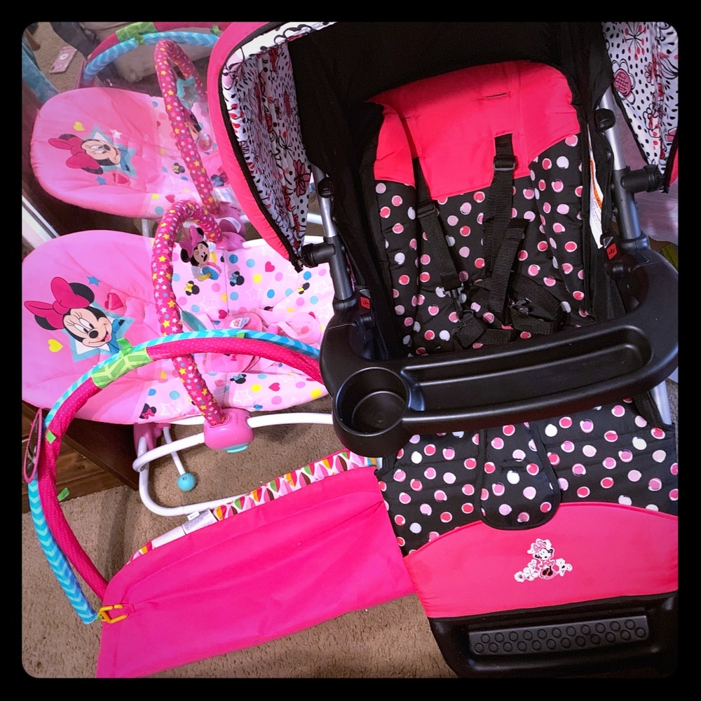 Baby walker, rocker and play mat